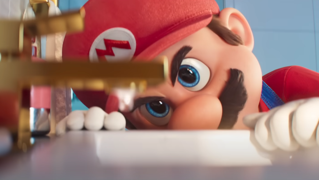 Mario arreglando un grifo