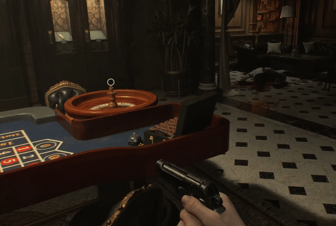 Sala de casino en Resident Evil 9